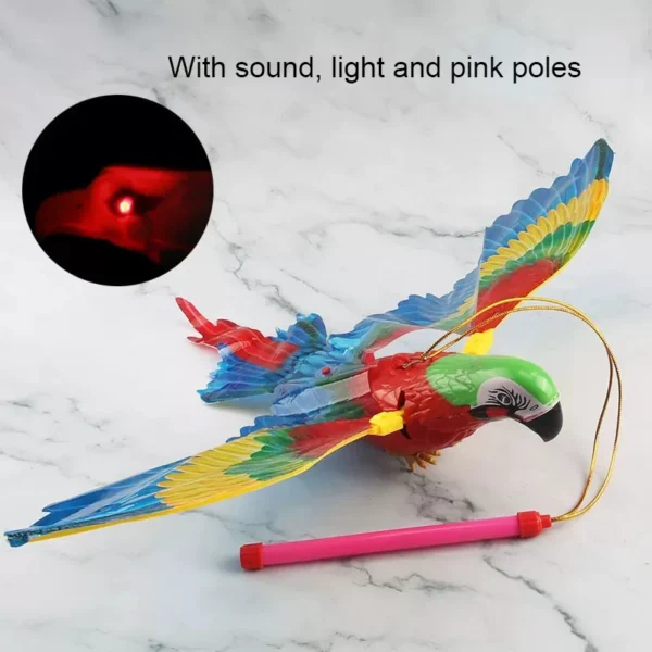 Simulation Bird Interactive Cat Toys Electric Hanging Eagle Flying Bird Cat Teasering Play Cat Stick Scratch Rope Pet Toys - Image 2