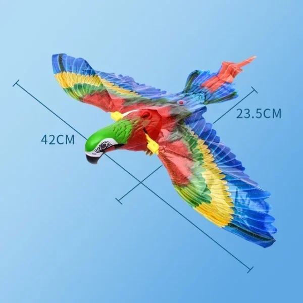 Simulation Bird Interactive Cat Toys Electric Hanging Eagle Flying Bird Cat Teasering Play Cat Stick Scratch Rope Pet Toys - Image 5