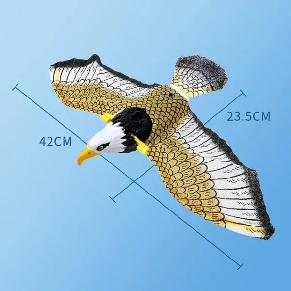 Simulation Bird Interactive Cat Toys Electric Hanging Eagle Flying Bird Cat Teasering Play Cat Stick Scratch Rope Pet Toys - Image 7